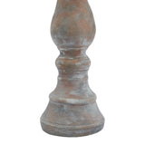 Siena Large Brown  Column Candle Holder