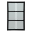 Black Wood Large Window Mirror