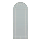 White Large Arched Window Mirror