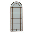 Rust Effect Large Arched Window Mirror