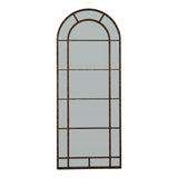 Rust Effect Large Arched Window Mirror