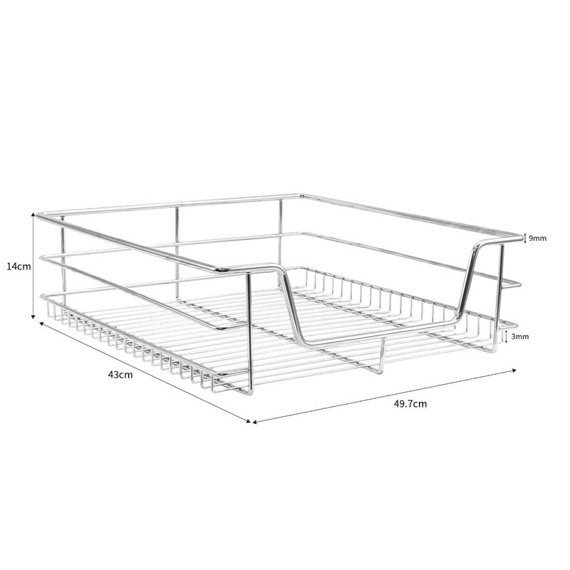 5 x KuKoo Kitchen Pull Out Storage Baskets  600mm Wide Cabinet