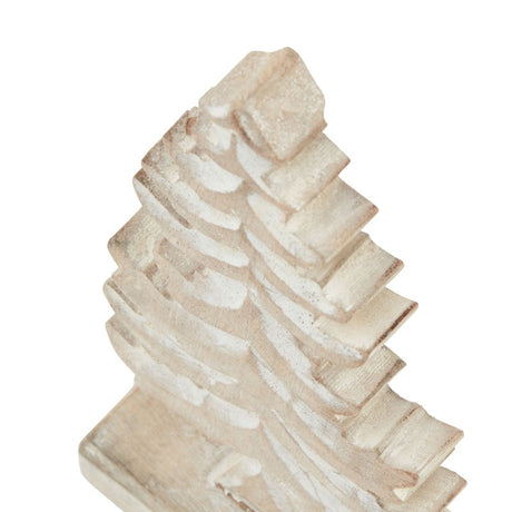 White Wash Collection Wooden Tiered Tree Decoration