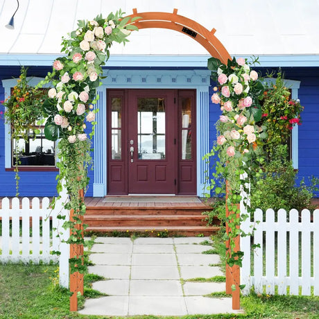 Wooden rose arch for climbing plants garden arch archway trellis climbing aid trellis