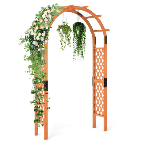 Wooden rose arch for climbing plants garden arch archway trellis climbing aid trellis