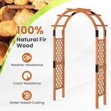 Wooden rose arch for climbing plants garden arch archway trellis climbing aid trellis