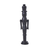 Minimalist Black Wooden Nutcracker Decoration