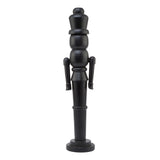 Minimalist Black Wooden Large Nutcracker Decoration