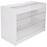 Pegasus Brilliant White Shop Counter & Retail Display Set