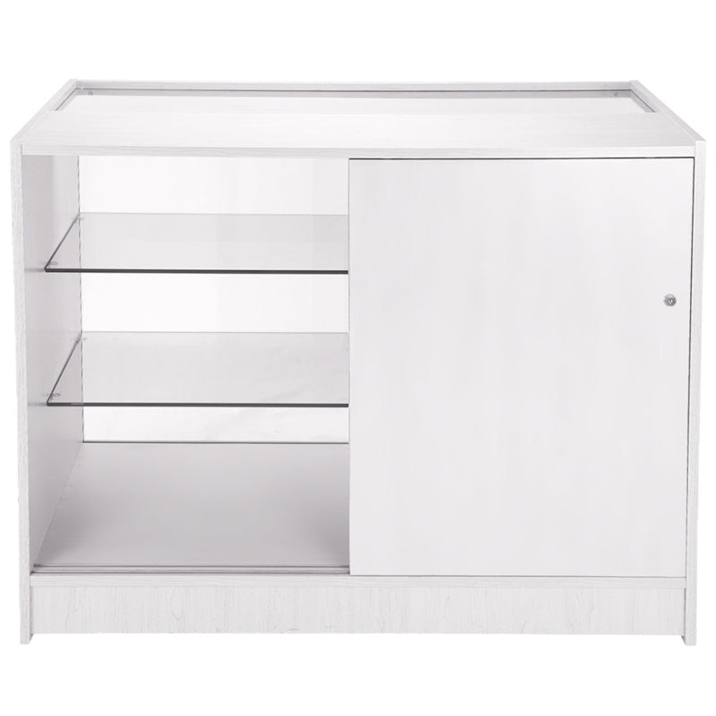 Pegasus Brilliant White Shop Counter & Retail Display Set