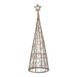 LED Wicker Christmas Tree With Star