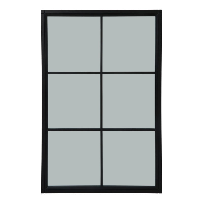 Black Wood XL Window Mirror