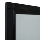 Black Wood XL Window Mirror