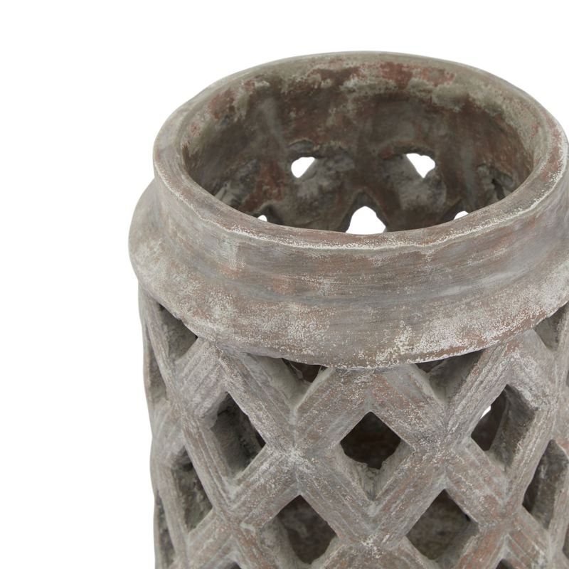 Siena Brown Large Lattice Lantern