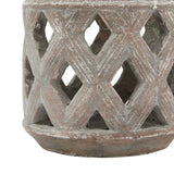 Siena Brown Lattice Lantern