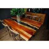 Live Edge Collection Large River Dining Table