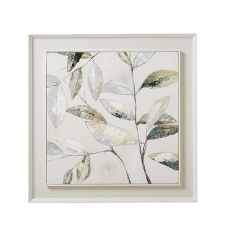 Dolce Dapple Leaf Framed Painting On Canvas