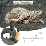 Multi-Level Cat Scratch Post Tree-Grey