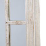 Washed Wood Framed Window Mirror