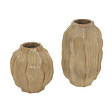 Sabbia Collection Squat Seed Pod Vase