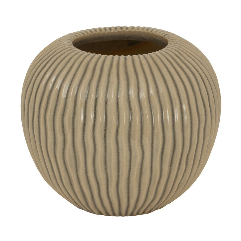 Pallida Collection Small Striped Vase