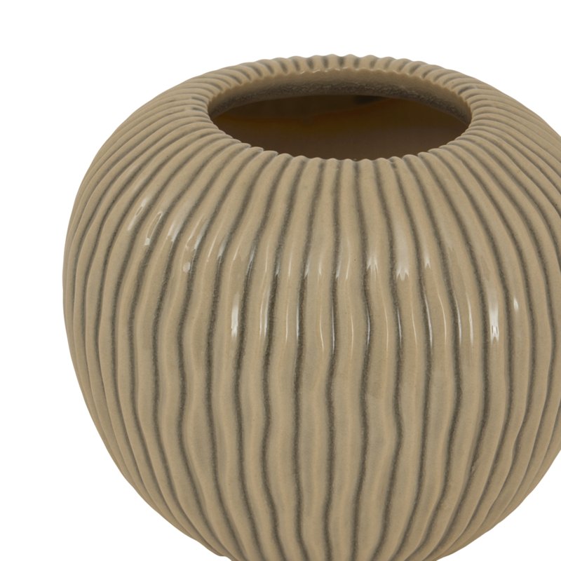 Pallida Collection Small Striped Vase