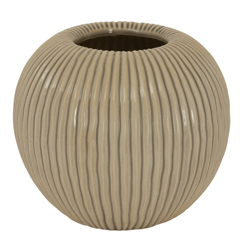 Pallida Collection Medium Striped Vase