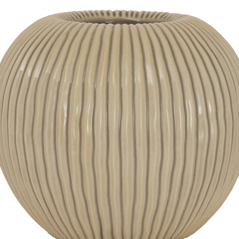 Pallida Collection Medium Striped Vase