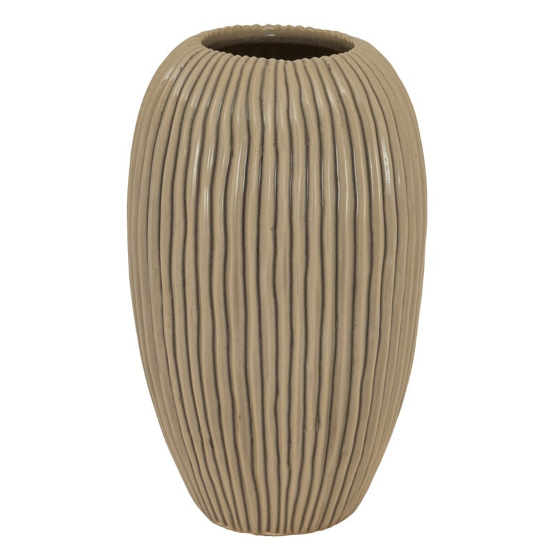 Pallida Collection Large Striped Vase