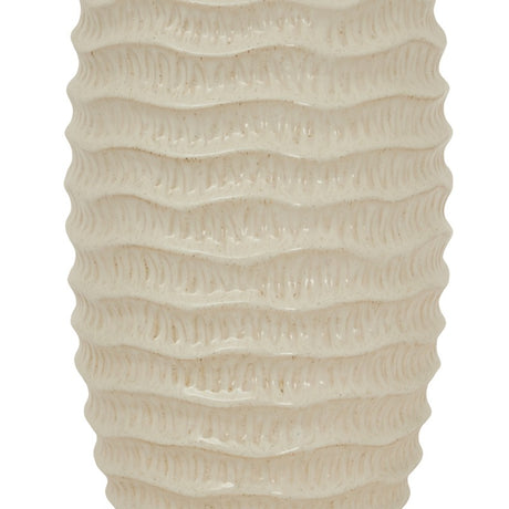 Pallida Tall Ridged Vase