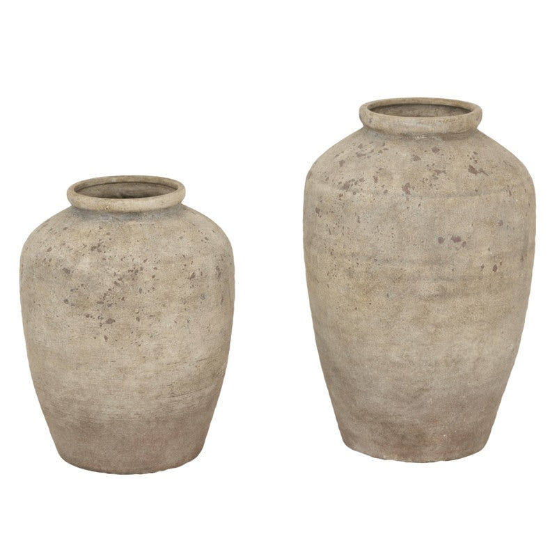 Deruta Large Mottled Vase