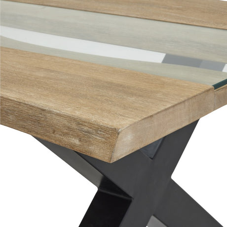 Live Edge Collection Light Acacia River Coffee Table