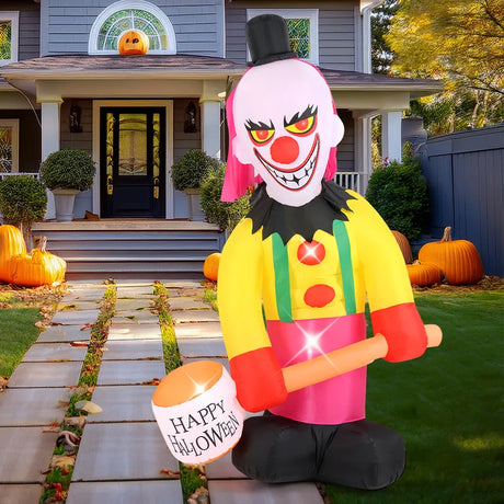 240 CM Giant Halloween Inflatables with Hammer and Sandbags