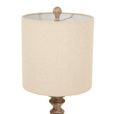 Pallido Candlestick Table Lamp With Linen Shade