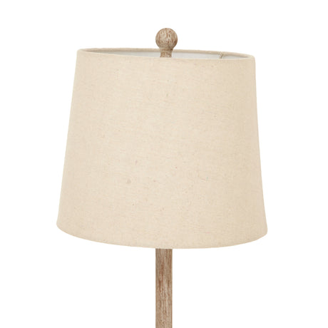 Chiaro Candlestick Table Lamp With Linen Shade