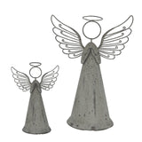 Large Rustic Metal Standing Angel