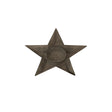 Rustic Metal Star Tealight With Glass Votive