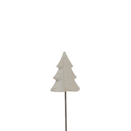 Whitewashed Rustic Tree On Stand