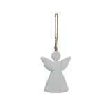 Whitewashed Rustic Hanging Angel