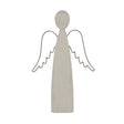 Large Whitewashed Rustic Standing Angel