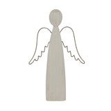Large Whitewashed Rustic Standing Angel