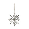 Rustic Hanging Ice Snowflake Decoration