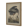 Flora & Fauna Collection Heron On Linen In Beaded Frame