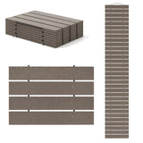Weatherproof Garden Path Straight Roll-up Driveway Decorative Walkway Wire Connection Grey