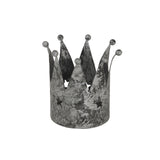 Antique Silver Crown Tealight Holder