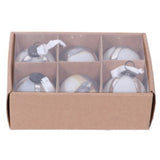 Silver Ombre Set Of 6 Baubles