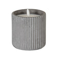 Luxe Collection Natural Glow Grey Ribbed Large  Led Candle