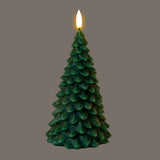 Luxe Collection Natural Glow Green Tree LED Wax Candle