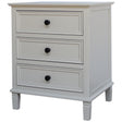 Belmont Collection 3 Drawer Bedside Table