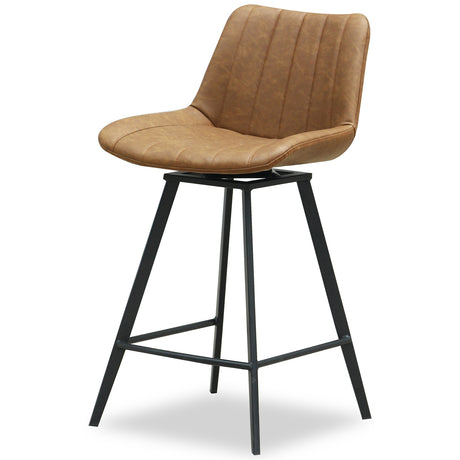 Malmo Tan Swivel Bar Stool